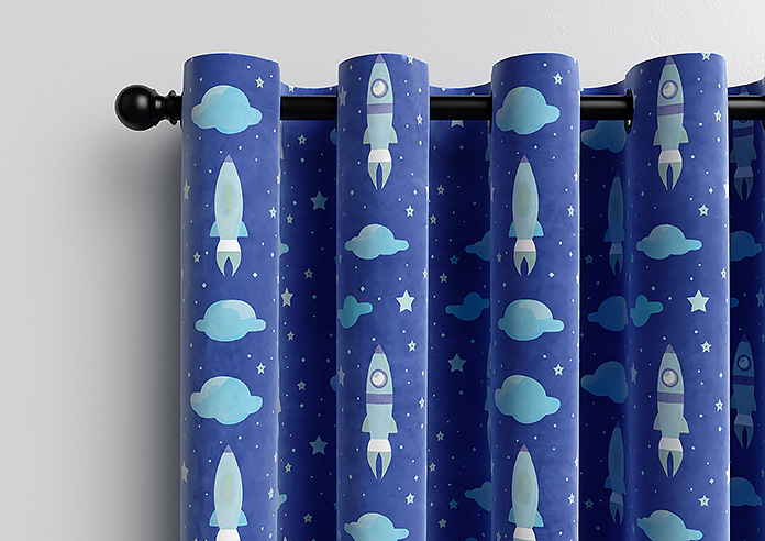 Blast Off, Blue Comet - Made to Measure Curtains - Image 12